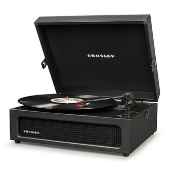 Crosley Voyager Portable Turntable with Bluetooth Receiver and Built-in Speakers - Black| CR8017B-BK