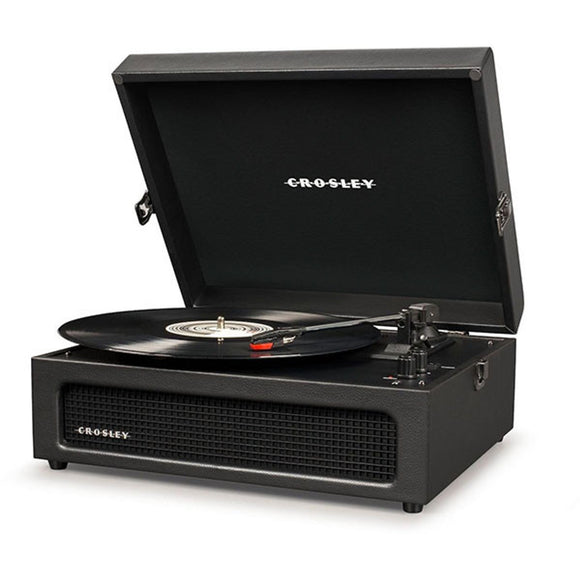 Crosley Voyager Portable Turntable with Bluetooth Receiver and Built-in Speakers - Black| CR8017B-BK