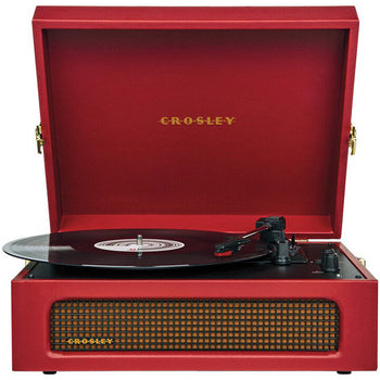 Crosley Voyager Burgundy Red Record Player Built | CR8017B-BUR
