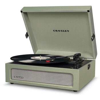 Crosley Voyager Portable Turntable with Bluetooth Receiver and Built-in Speakers - Sage| CR8017B-SA4