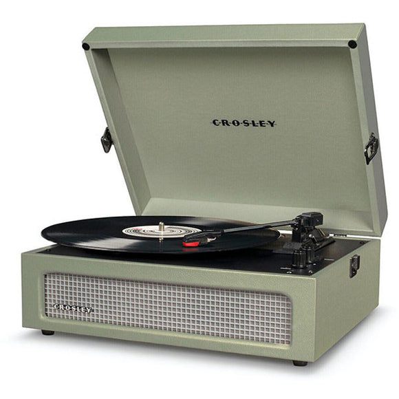Crosley Voyager Portable Turntable with Bluetooth Receiver and Built-in Speakers - Sage| CR8017B-SA4