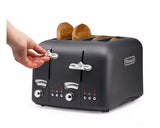 DeLonghi Argento Silva 4 Slice Toaster - Grey | CT04.GY