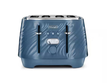 DeLonghi Ballerina Seta 4 Slice Toaster - Silk Blue | CTDS4003.BL