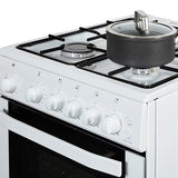 NordMende 50cm LPG Gas Twin Cavity Cooker - White | CTG52LPGWH