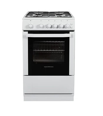 NordMende 50cm LPG Gas Twin Cavity Cooker - White | CTG52LPGWH