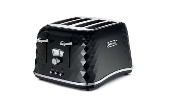 DeLonghi Brillante 4 Slice Toaster - Black | CTJ4003BK