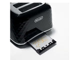 DeLonghi Brillante 4 Slice Toaster - Black | CTJ4003BK