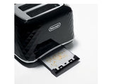 DeLonghi Brillante 4 Slice Toaster - Black | CTJ4003BK