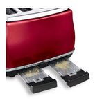 DeLonghi Icona Micalite 4 slice Toaster - Red | CTOM4003.R