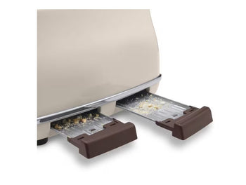 DeLonghi Icona Vintage 4 slice Toaster - Beige | CTOV4003.BG