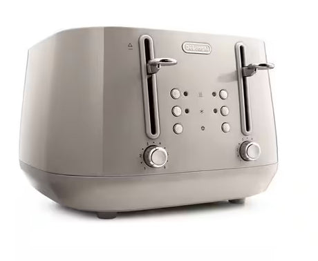 DeLonghi Eclettica 4 Slice Toaster - Beige | CTY4003.BG
