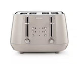 DeLonghi Eclettica 4 Slice Toaster - Beige | CTY4003.BG