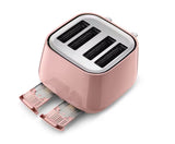 DeLonghi Eclettica 4 Slice Toaster - Pink | CTY4003.PK