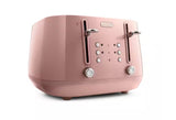 DeLonghi Eclettica 4 Slice Toaster - Pink | CTY4003.PK