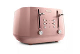 DeLonghi Eclettica 4 Slice Toaster - Pink | CTY4003.PK