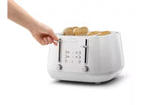 DeLonghi Eclettica 4 Slice Toaster - White | CTY4003.W