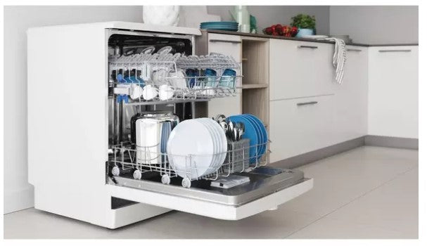 Indesit 14 Place Freestanding Dishwasher - White | D2FHK26UK