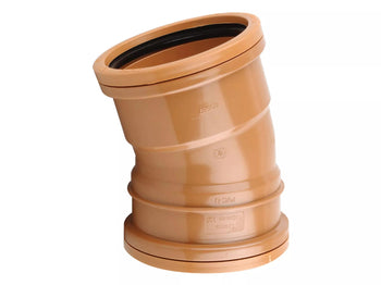 Wavin Sewer D/S Short Radius Bend 15° 160mm | D4014