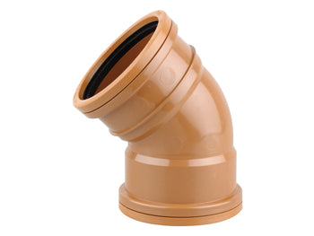 Wavin Sewer D/S Swept Bend 45° 110mm | D6019