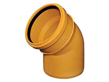 Wavin Sewer S/S Short Radius Bend 15° 110mm | D6028