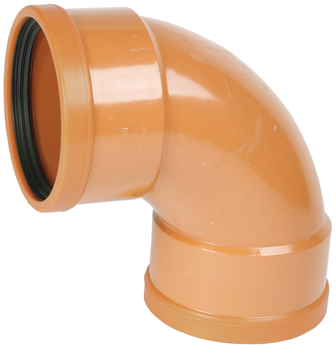 Wavin Sewer D/S Swept Bend 92° 110mm | D6040