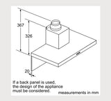 NEFF 90cm N 50 Wall-Mounted Cooker Hood | D94BHM1N0B