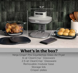 Ninja CRISPi DualZone Glass Air fryer Bone | DD102UKIV2