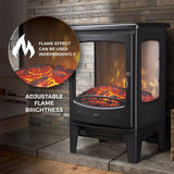 De Vielle Classic 3D Electric Stove Black 1800W | DEF012679