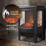 De Vielle Classic 3D Electric Stove Black 1800W | DEF012679