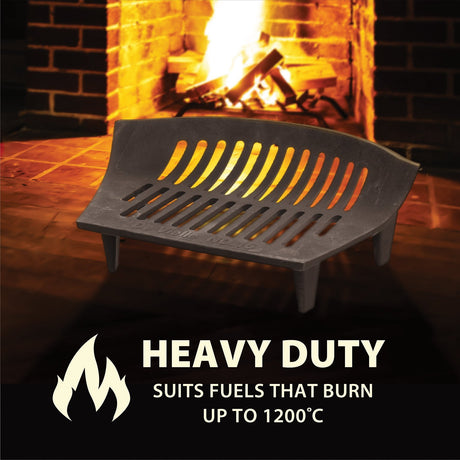 De Vielle 16 Inch Premium Heavy Duty Fire Grate | DEF055566