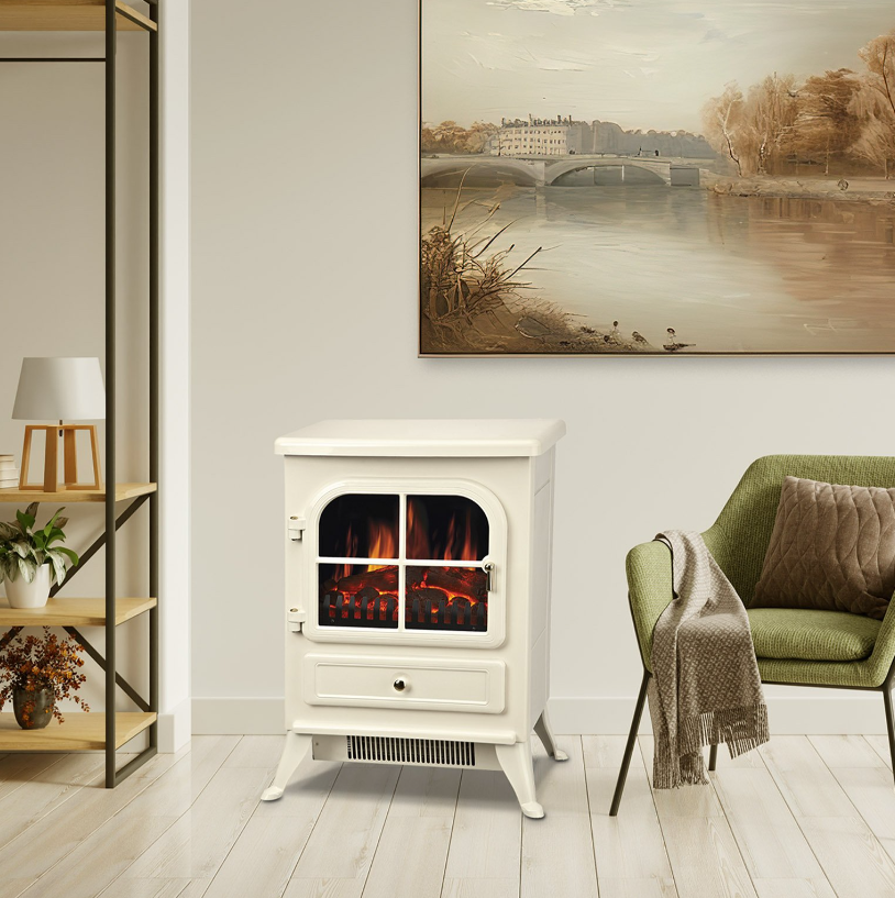 De Vielle Classic Electric Stove 1800W Cream (LED Bulb) | DEF766326