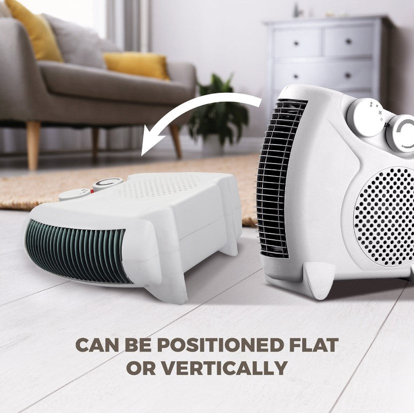 De Vielle Dual Fan Heater 2000W - White | DEF978005