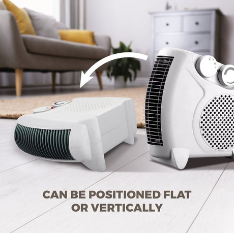 De Vielle Dual Fan Heater 2000W - White | DEF978005