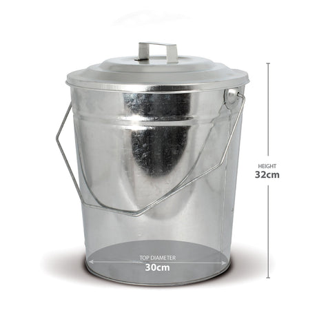 De Vielle Galvanised Coal Tub and Lid | DEF978470