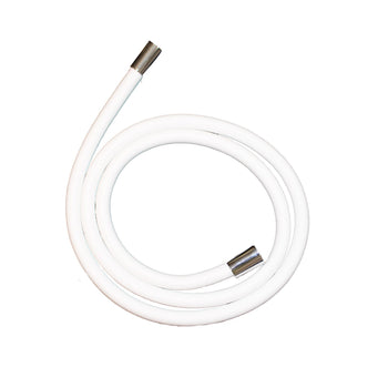 De Vielle Bathroom 1.5 Metre PVC Shower Hose in White | DEV210PVC