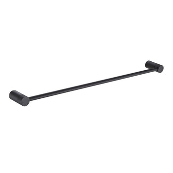 De Vielle Bathroom Santorini Single Towel Bar in Black | DEV98001B