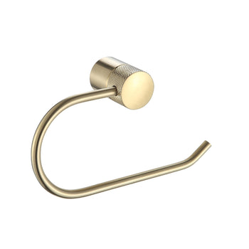De Vielle Bathroom Santorini Toilet Roll Holder in Gold | DEV98010AGB