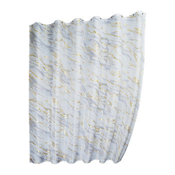 De Vielle Bathroom Foil Print Shower Curtain | DEVBT829811