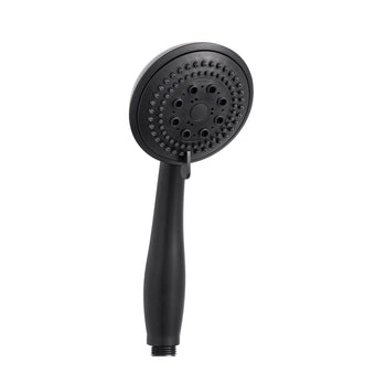 De Vielle Bathroom 5 Function Jet Shower Head In Black | DEVP129N1B