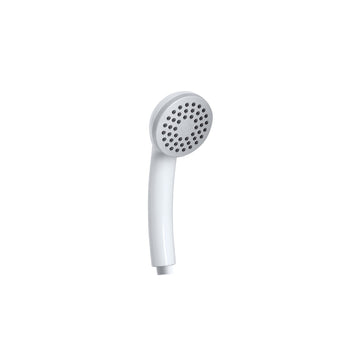 De Vielle Bathroom 1 Jet Shower Head in White | DEVP1931W