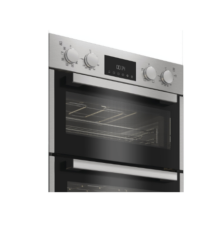 Hotpoint Multifunction Built-In Electric Double Oven - Stainless Steel | DIH82DIX