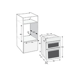 Hotpoint Multifunction Built-In Electric Double Oven - Stainless Steel | DIH82DIX