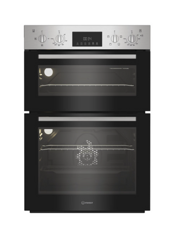 Indesit Built-In Electric Double Oven - Stainless Steel | DII10DIX