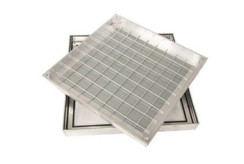 300x300 Aluminium Recessed Covers 40mm (27mm recess) | DL40P300