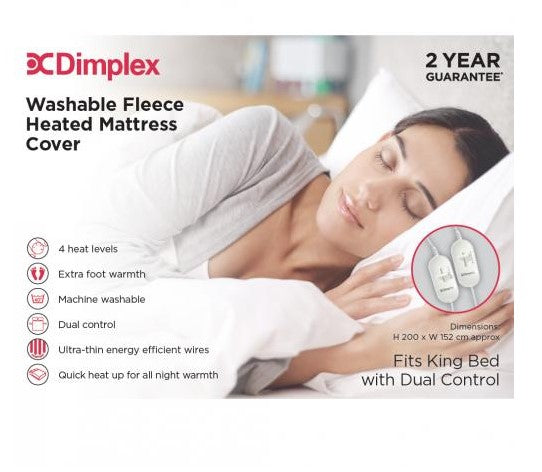 Dimplex Fleece Heated Mattress Cover | King | DMC3003