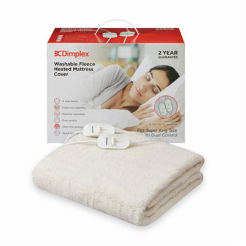 Dimplex Super King Washable Fleece Heated Mattress Cover w/ Dual Control | DMC3004