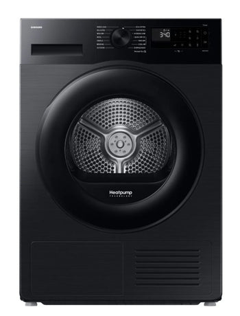 Samsung Series5 AI Energy 9kg Heat Pump Tumble Dryer - Black | DV90DG52A0ABEU