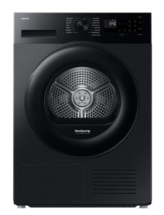 Samsung Series5 AI Energy 9kg Heat Pump Tumble Dryer - Black | DV90DG52A0ABEU