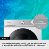 Samsung Series6 AI Energy 9kg Heat Pump Tumble Dryer - Black | DV90DG6845LBU1