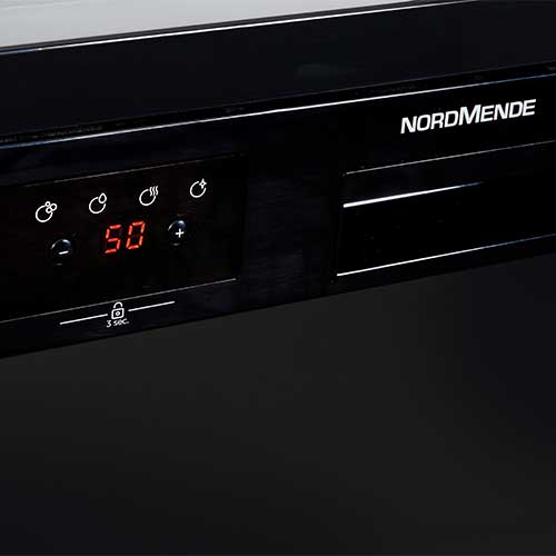 NordMende 12 Place Freestanding Dishwasher- Black │DW67BL